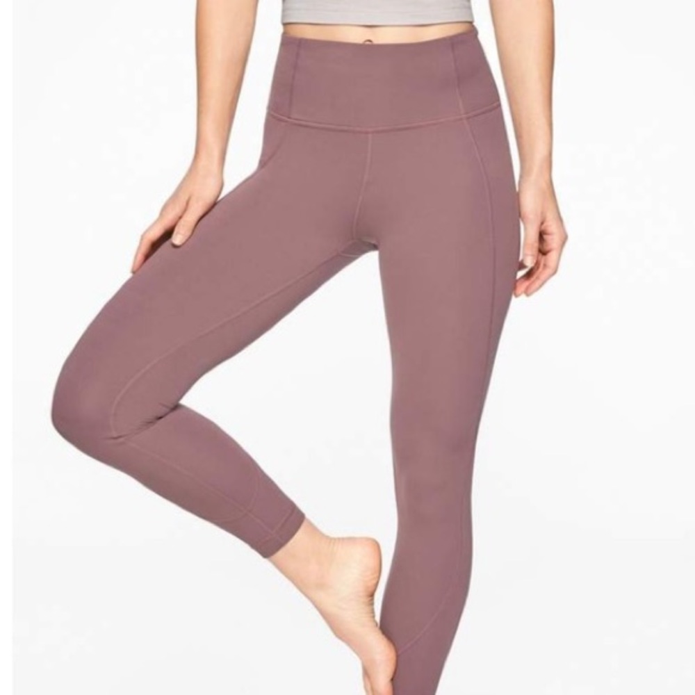Athleta salutation tight dusty plum leggings xxs